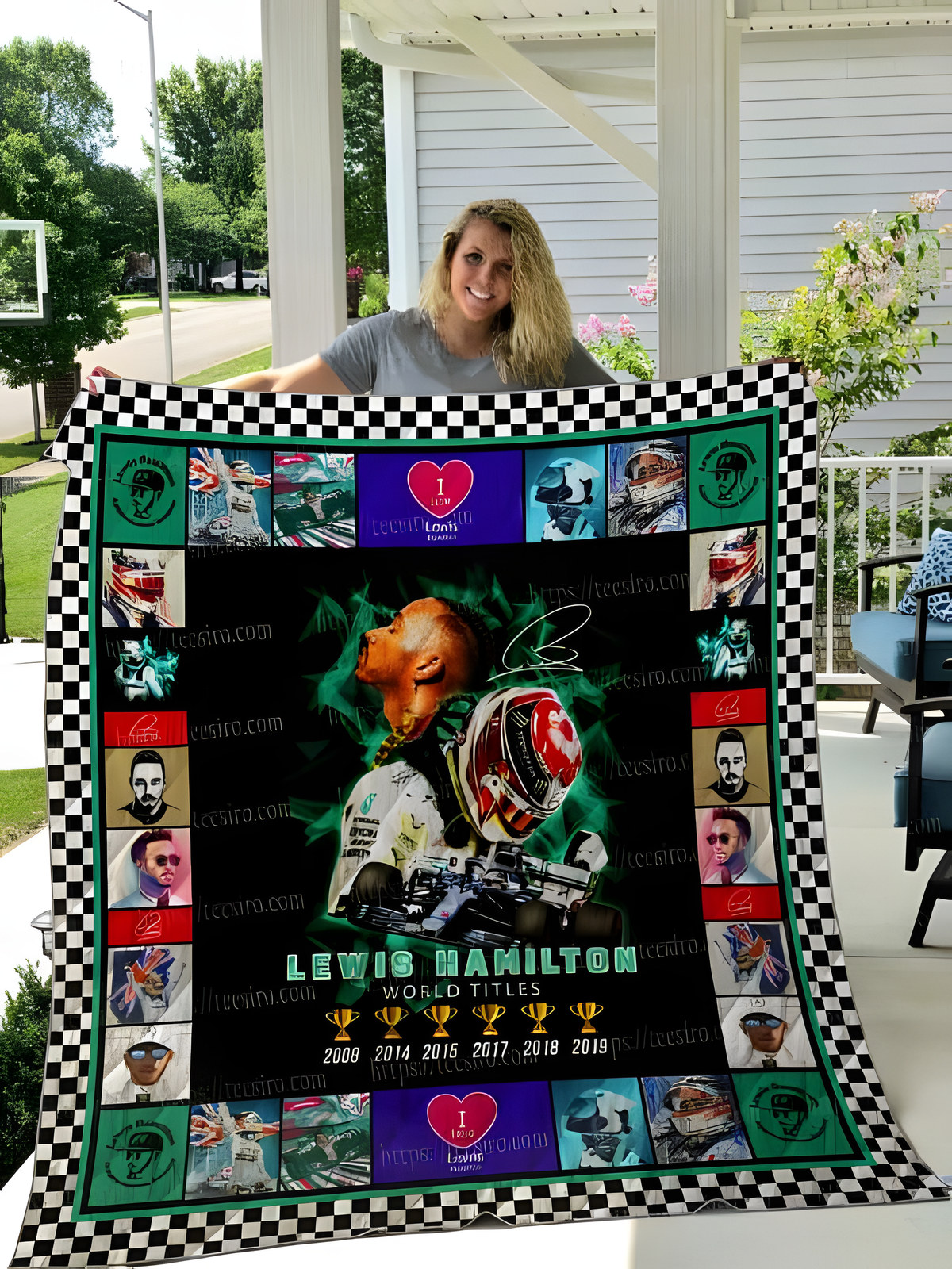 Sir Lewis Hamilton 2 Quilt