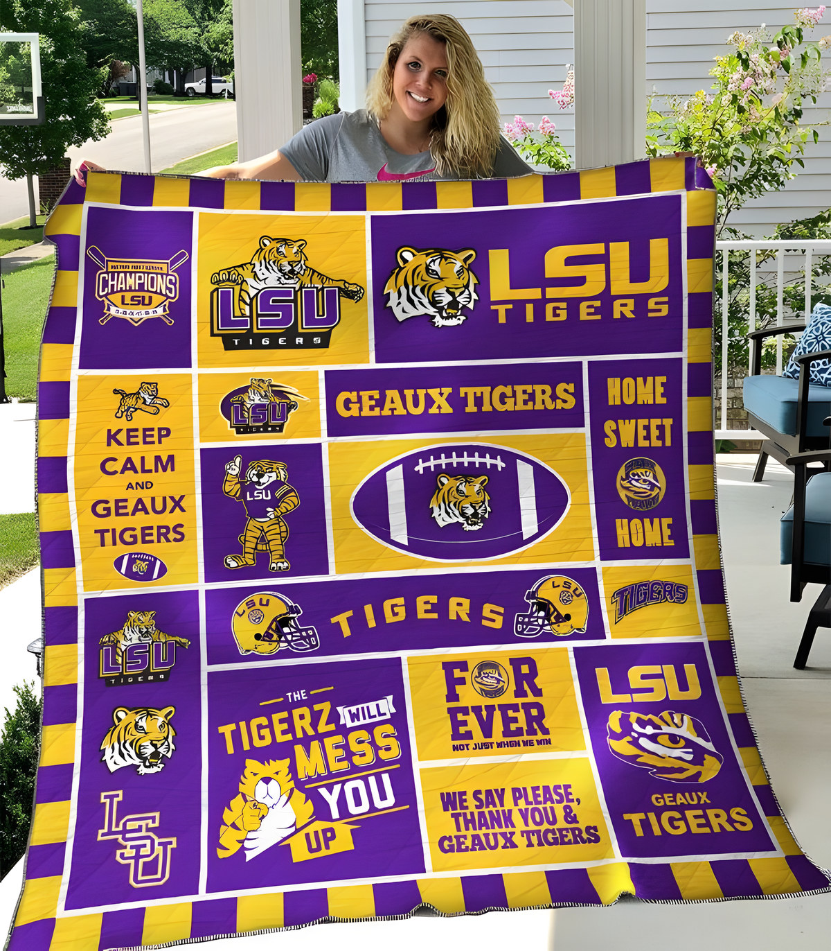 Lsu Tigers 2 Quilt