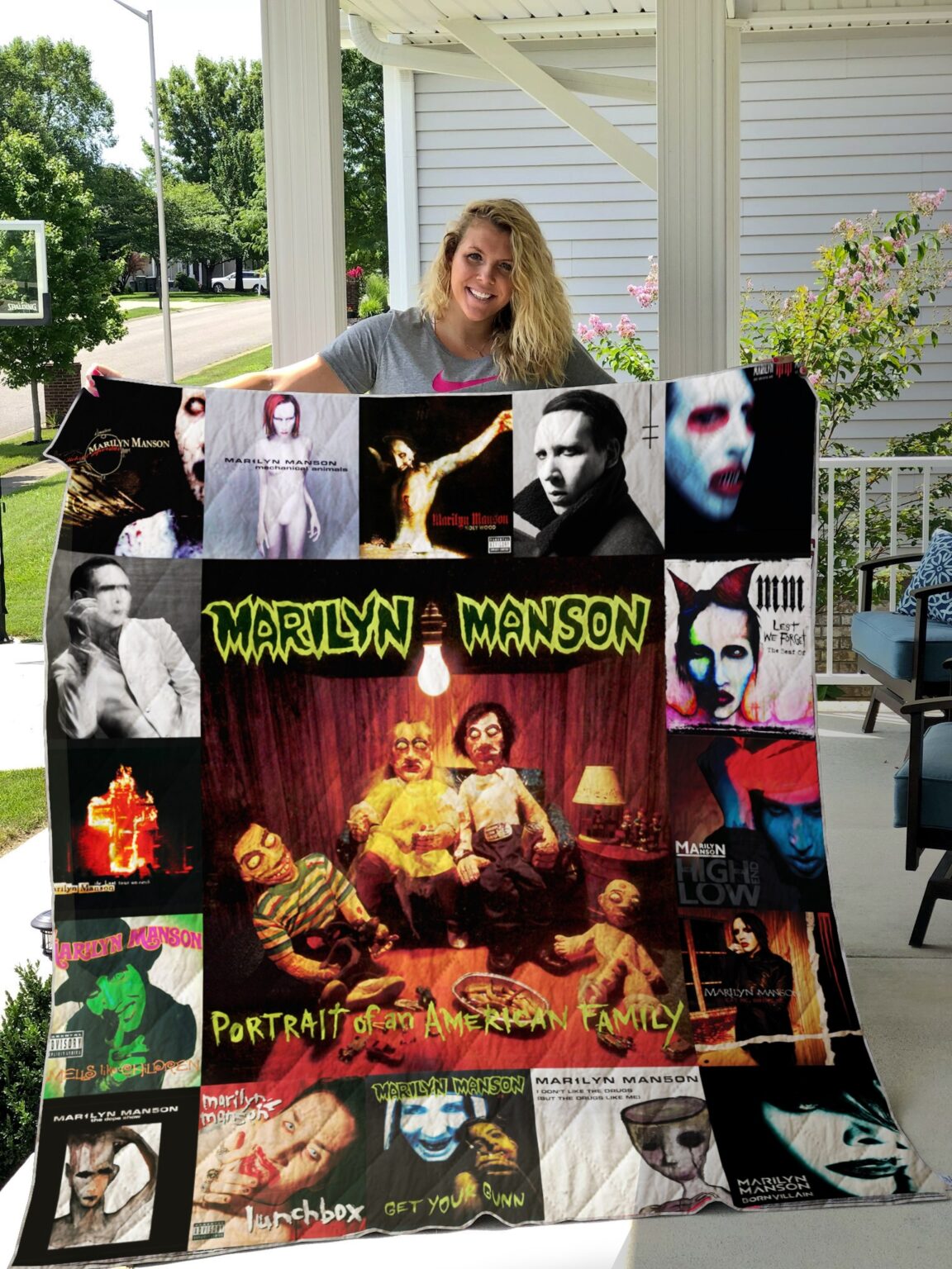 Marilyn Manson Quilt 1 Marilyn Manson Quilt