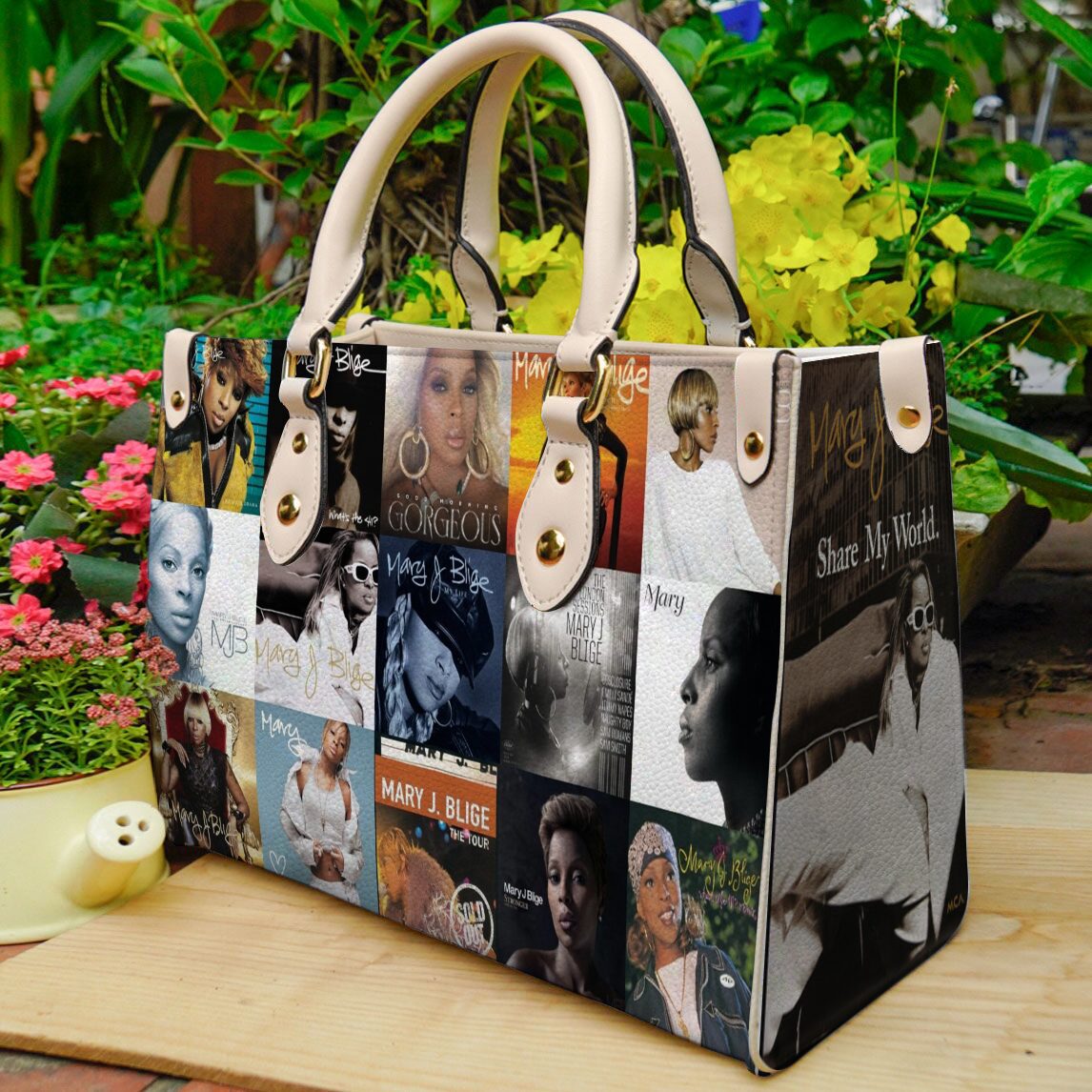 Mary J. Blige Leather Handbag 1 Mary J. Blige Leather Handbag