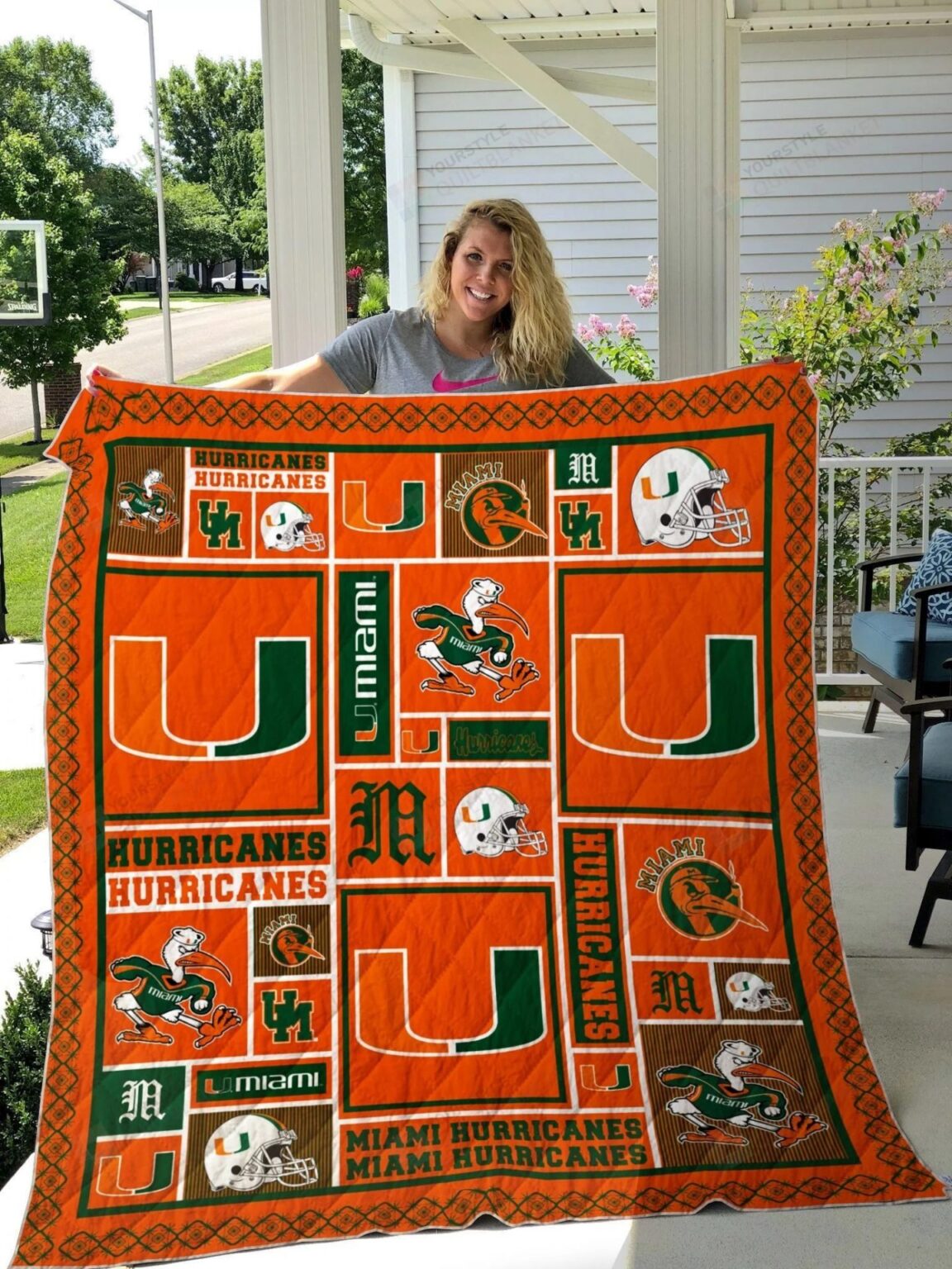 Miami Hurricanes Miami Hurricanes Quilt 1 Miami Hurricanes Miami Hurricanes Quilt