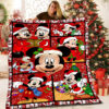 Mickey Love Minnie Merry Christmas Quilt 08