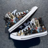 U 2 Band High Top Shoes
