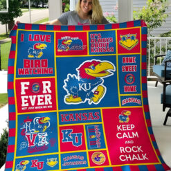 Kansas Jayhawks 3 Quilt