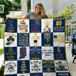 Notre Dame Fighting Irish 1 Quilt