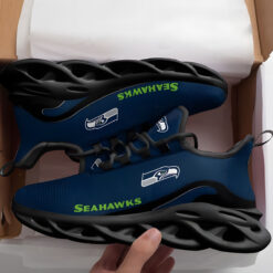 Seattle Seahawks Black Max Soul Shoes