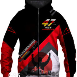 Michael Schumacher Zip Hoodie 3D