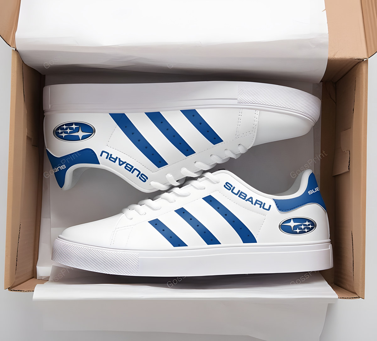 Subaru Blue Stan Smith Shoes