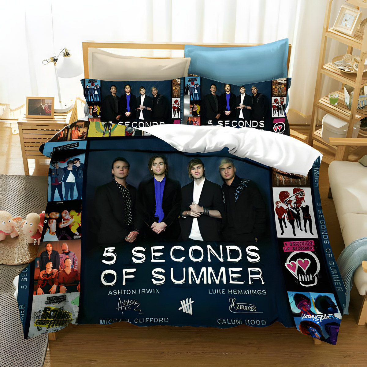 5 Seconds Of Summer Bedding Set