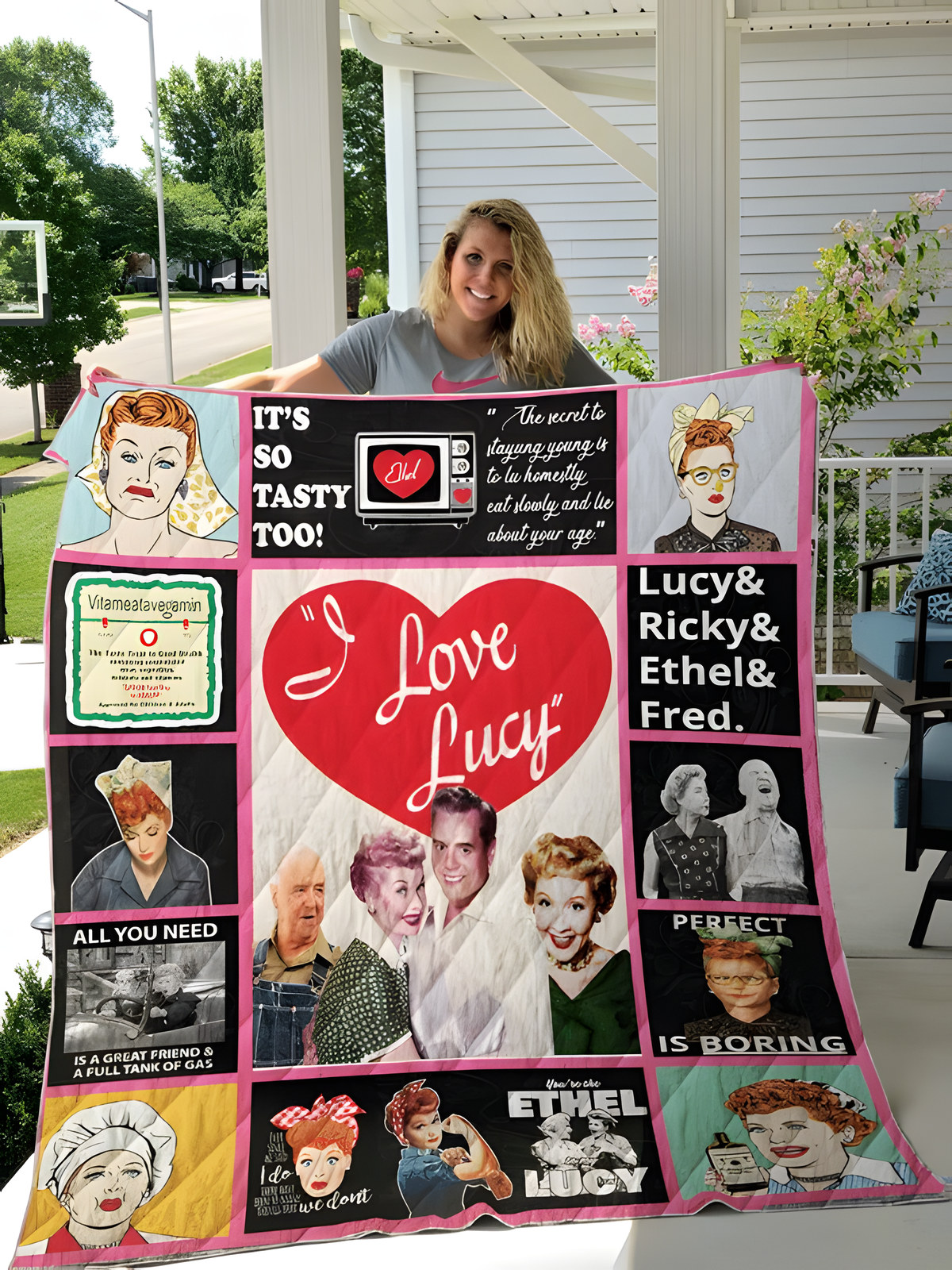 I Love Lucy 2 Quilt