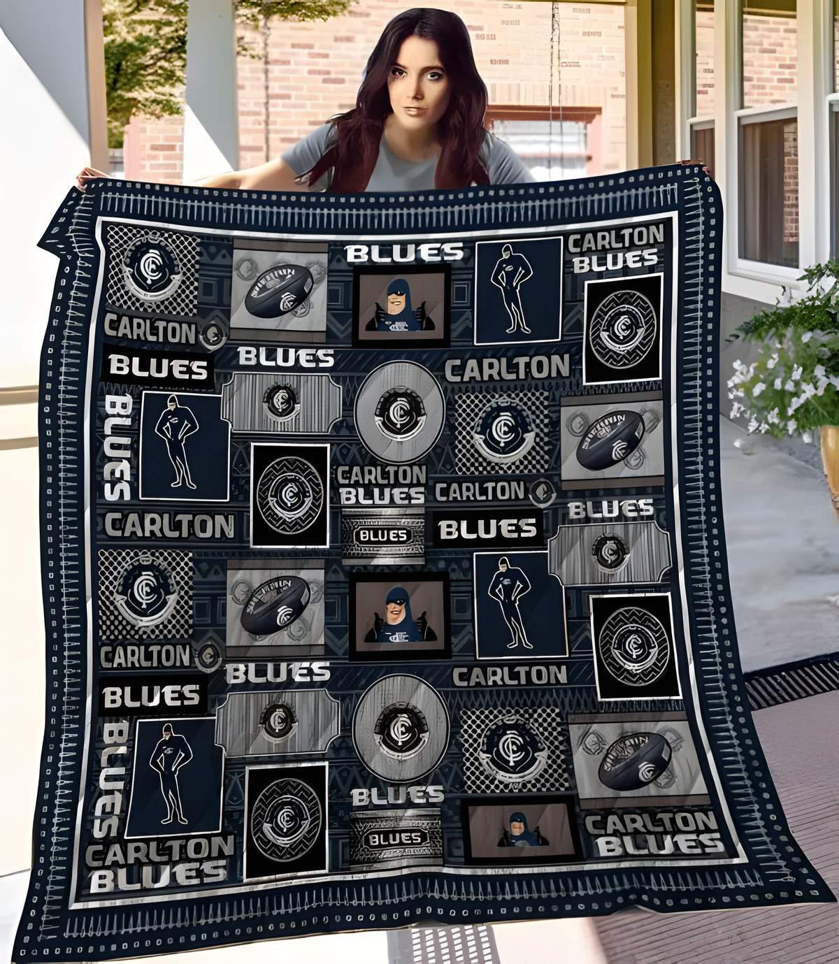 Carlton Football 1 Quilt