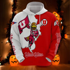 Utah Utes 2 Zip Hoodie 3D