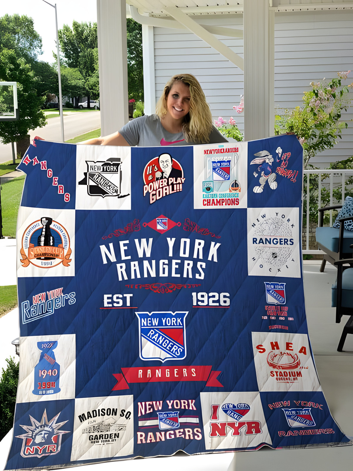 New York Rangers Quilt