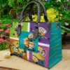 Minions Love Funny Leather Handbag