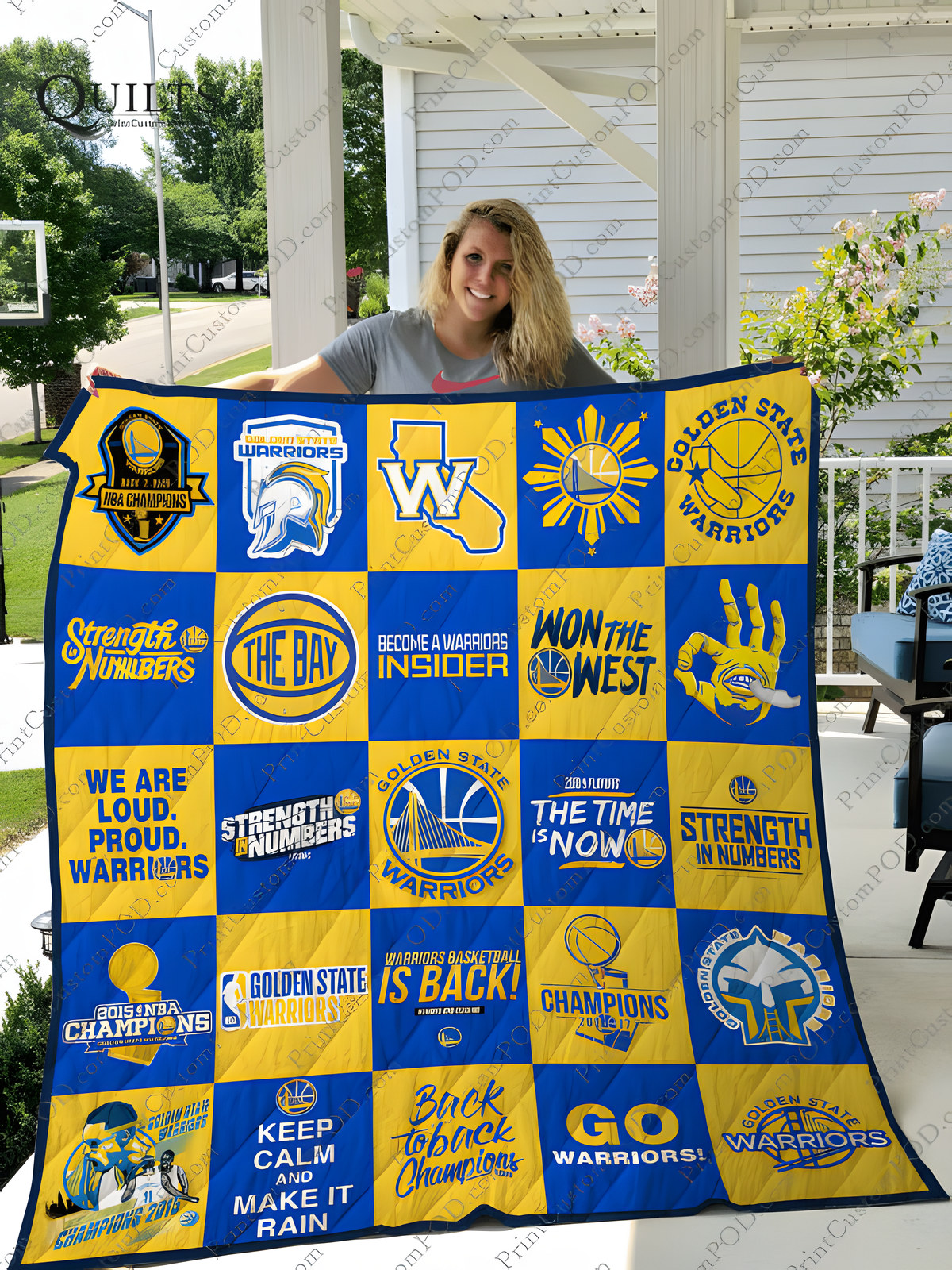 Golden State Warriors 2 Quilt