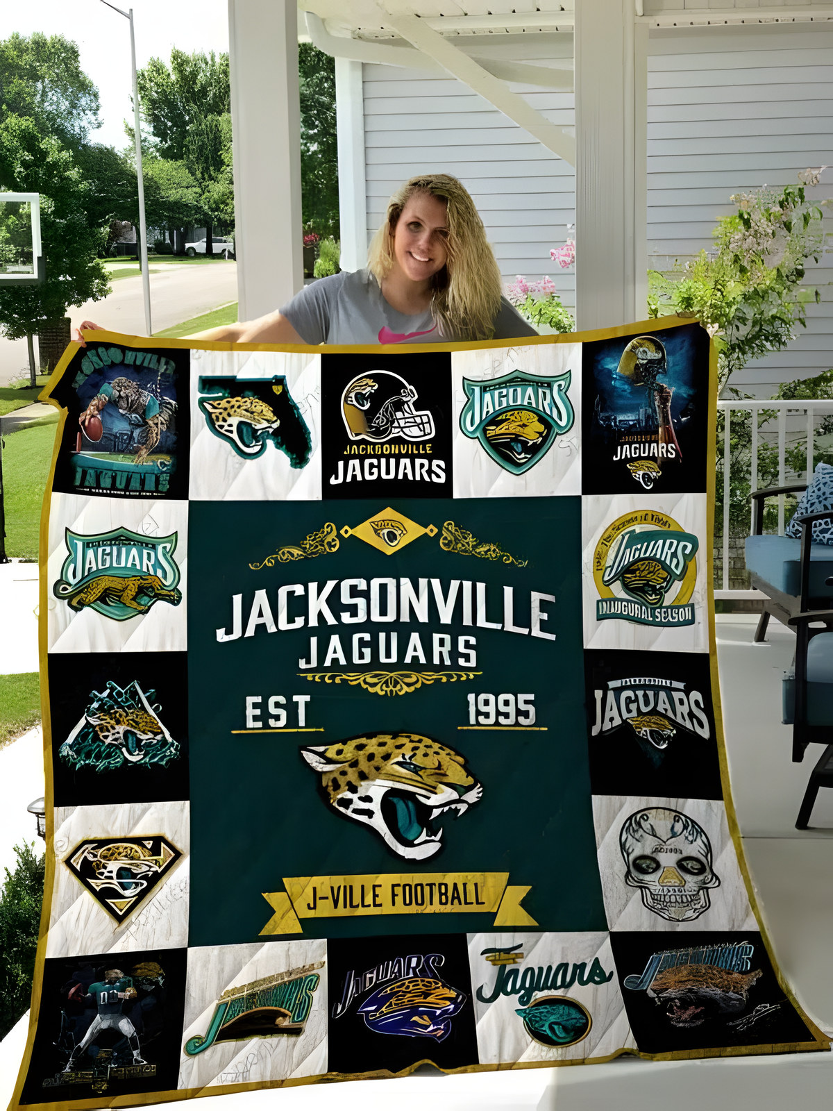 Jacksonville Jaguars Quilt