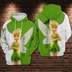 Tinker Bell 3 Zip Hoodie 3D