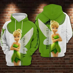 Tinker Bell 3 Zip Hoodie 3D