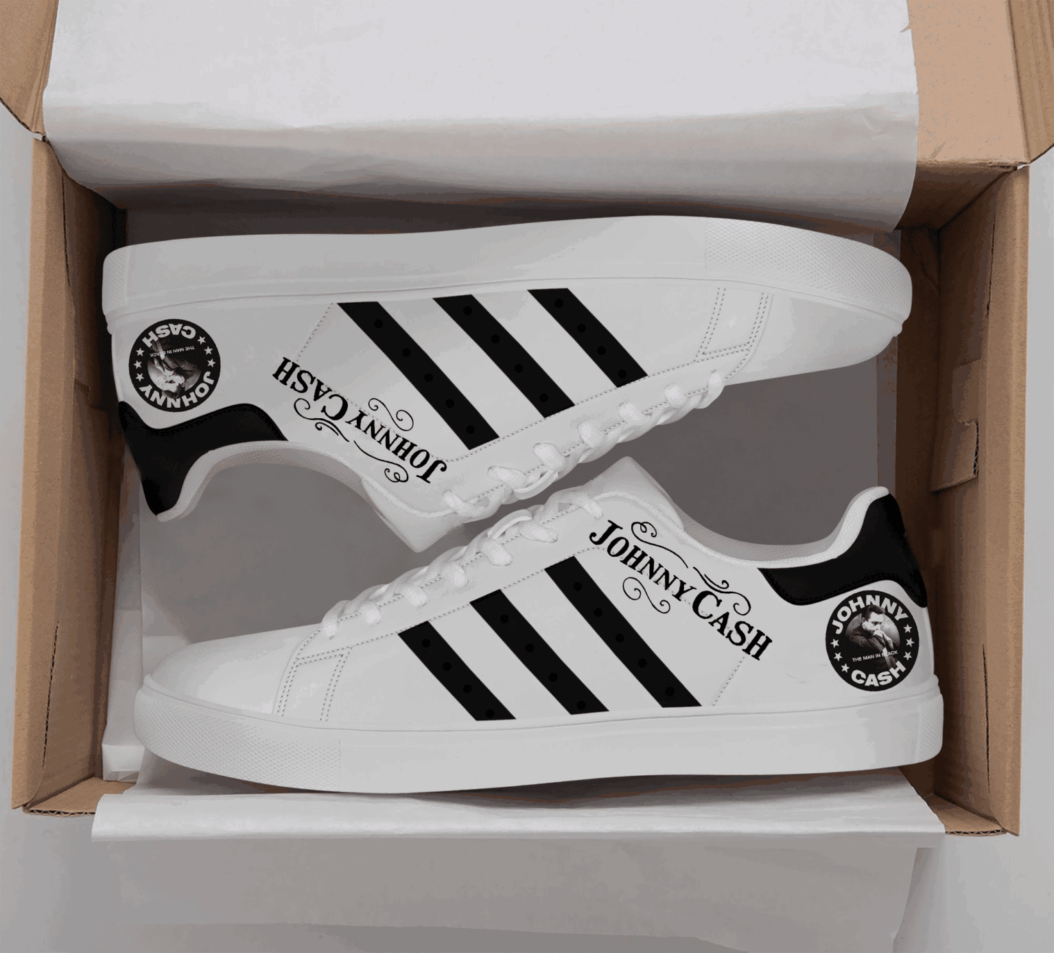Johnny Cash Stan Smith Shoes 1 Johnny Cash Stan Smith Shoes
