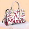 Alabama Crimson Tide G 01 Hand Leather Handbag