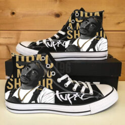Tupac Shakur High Top Shoes