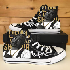 Tupac Shakur High Top Shoes
