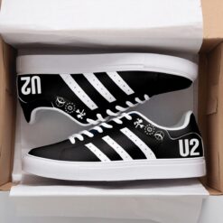 U 2 Band Mate Black Stan Smith Shoes