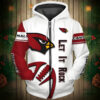 Arizona Cardinals 1 Zip Hoodie 3D