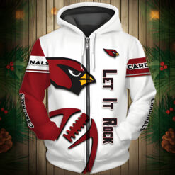Arizona Cardinals 1 Zip Hoodie 3D